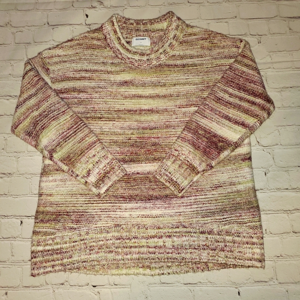Old Navy Tight Knit Sweater Womens Size M Pullover Long Sleeve Comfort Top